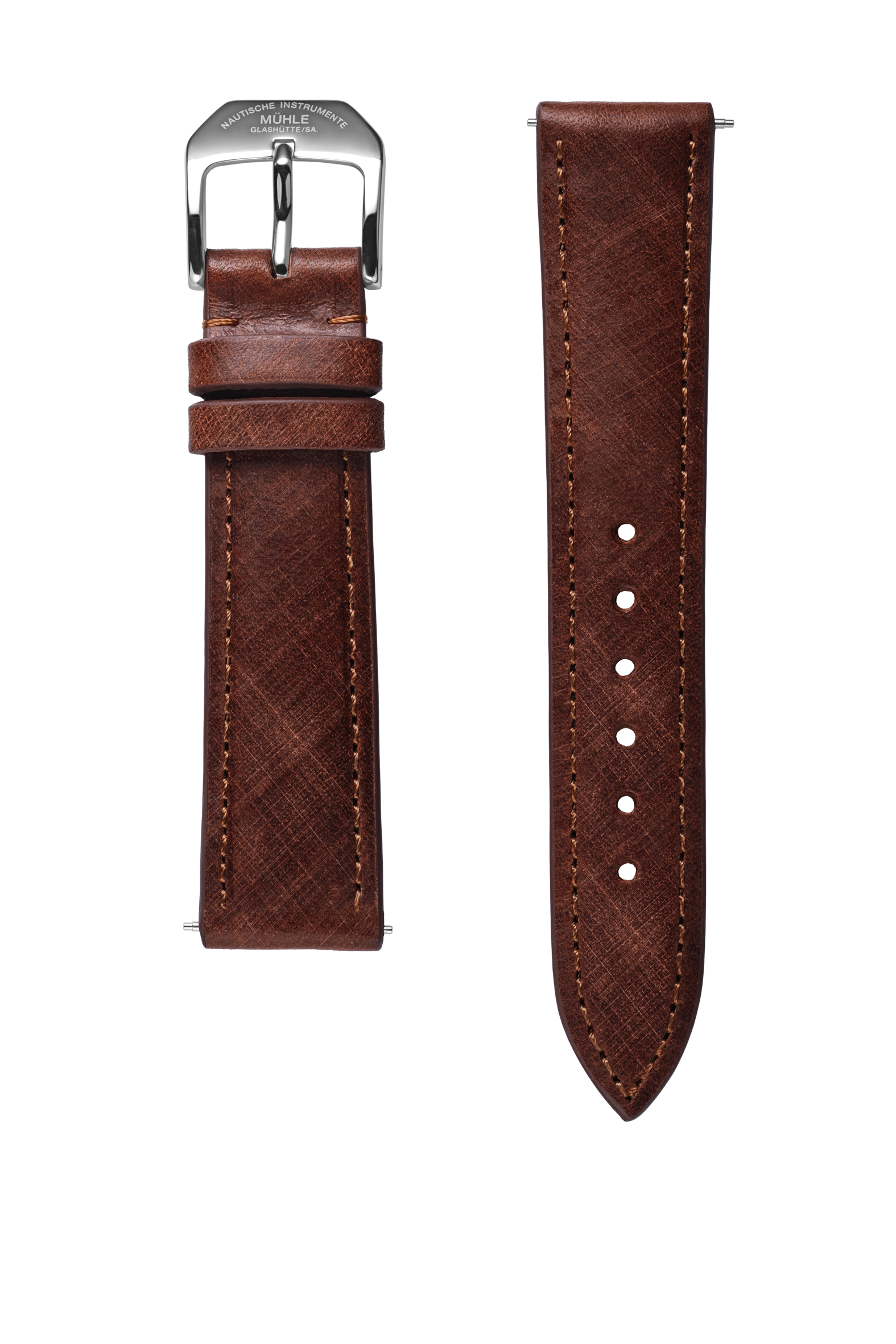 Detailbild Vintage-Lederband in braun für 29er