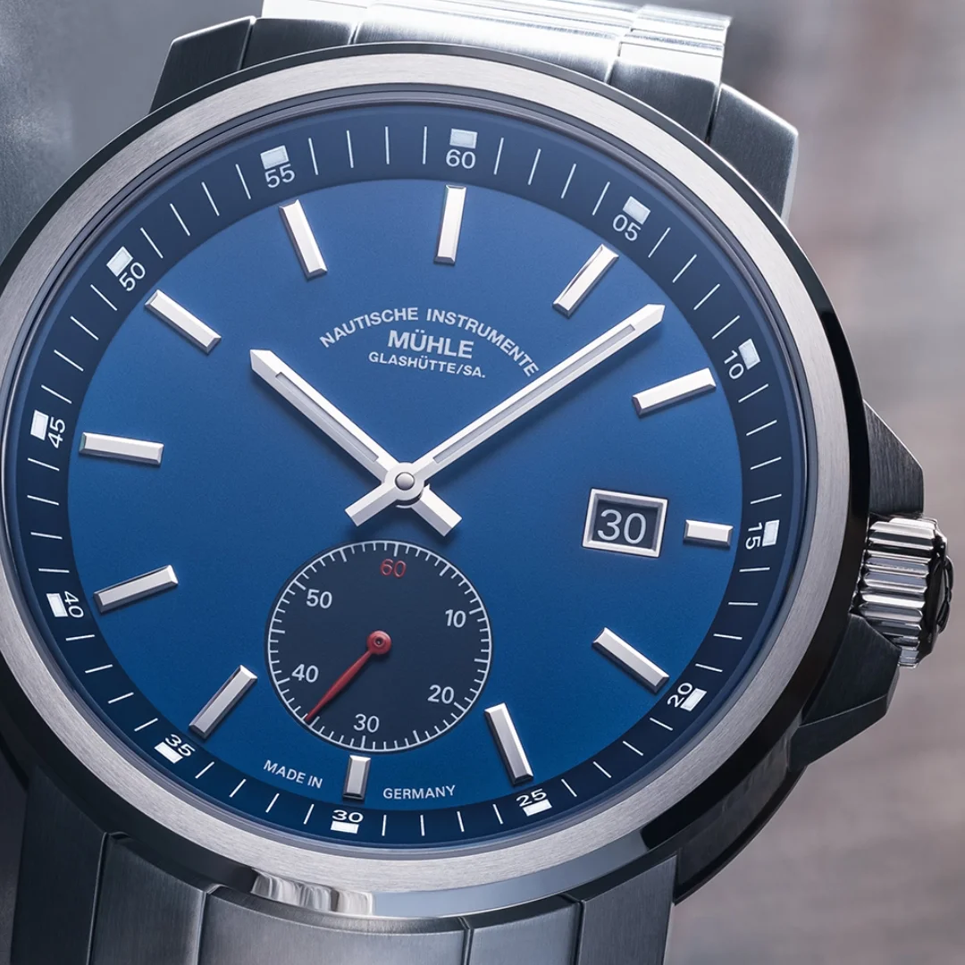 29er Big Small Second deep blue from Mühle-Glashütte
