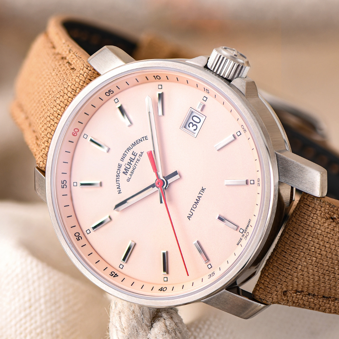 29er apricot Stylish luxury watch for beginners Mühle-Glashütte