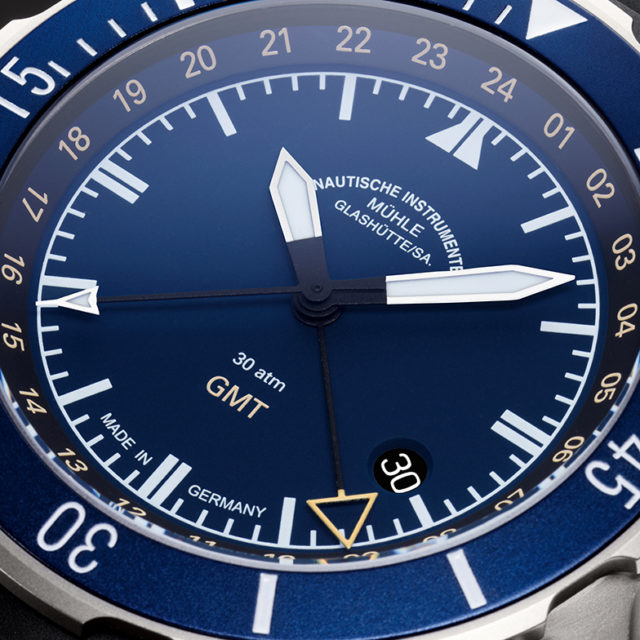 Detailbild Seebataillion GMT Zifferblatt und Zeiger