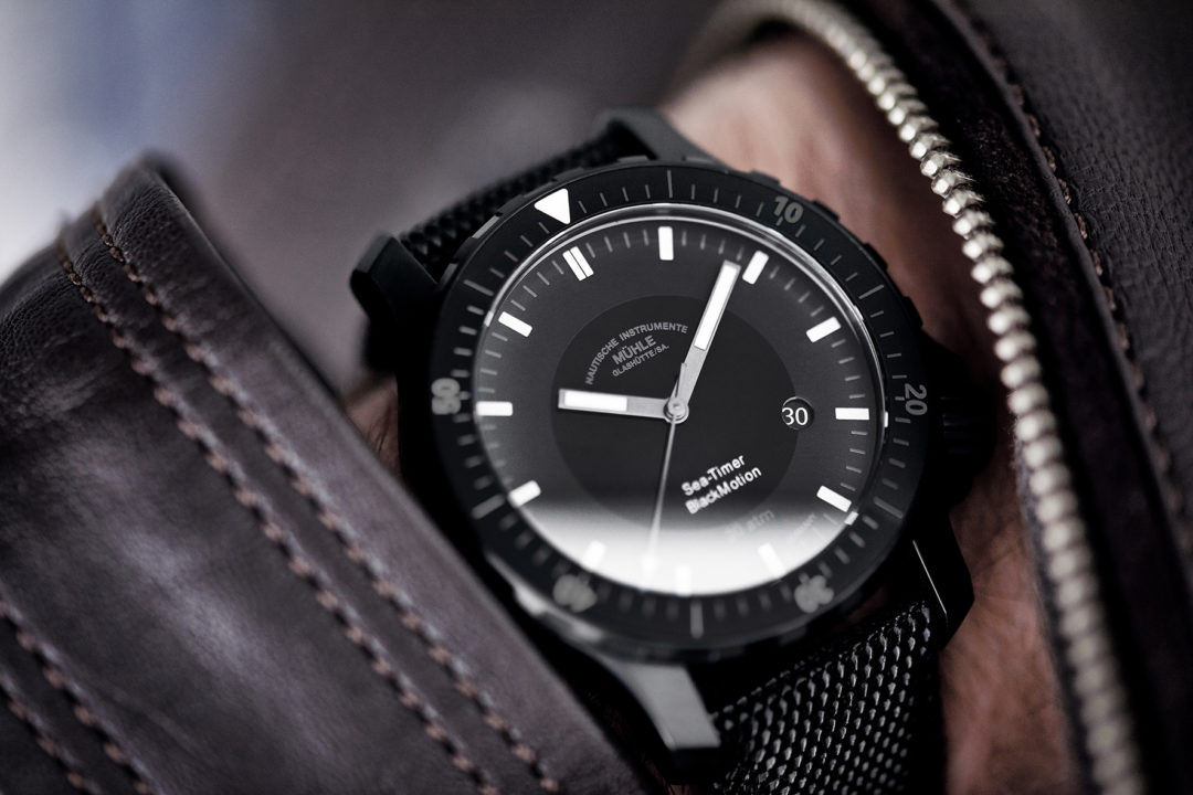 Sea Timer BlackMotion Made for action M hle Glash tte