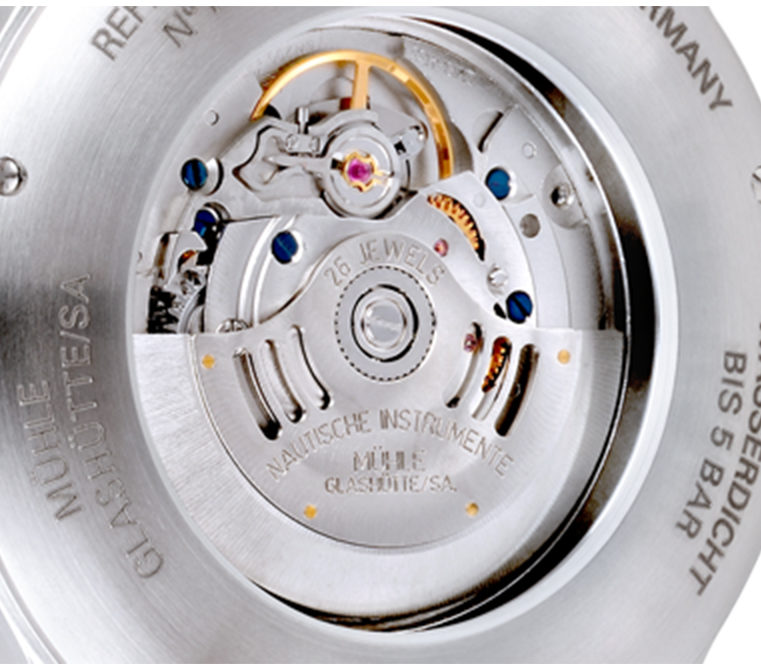 Terrasport II typical pilot's watch in cream Mühle-Glashütte