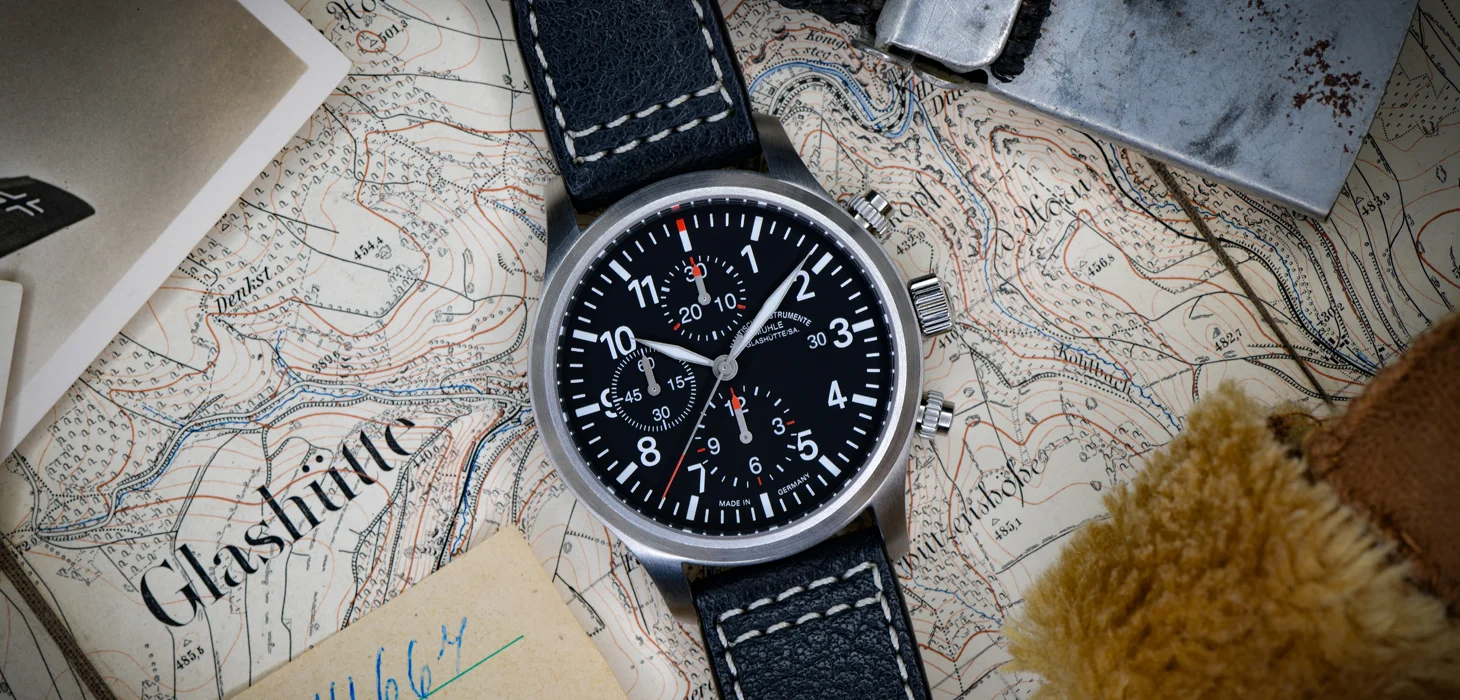 Terrasport I Chronograph | black pilot's watch | Mühle-Glashütte