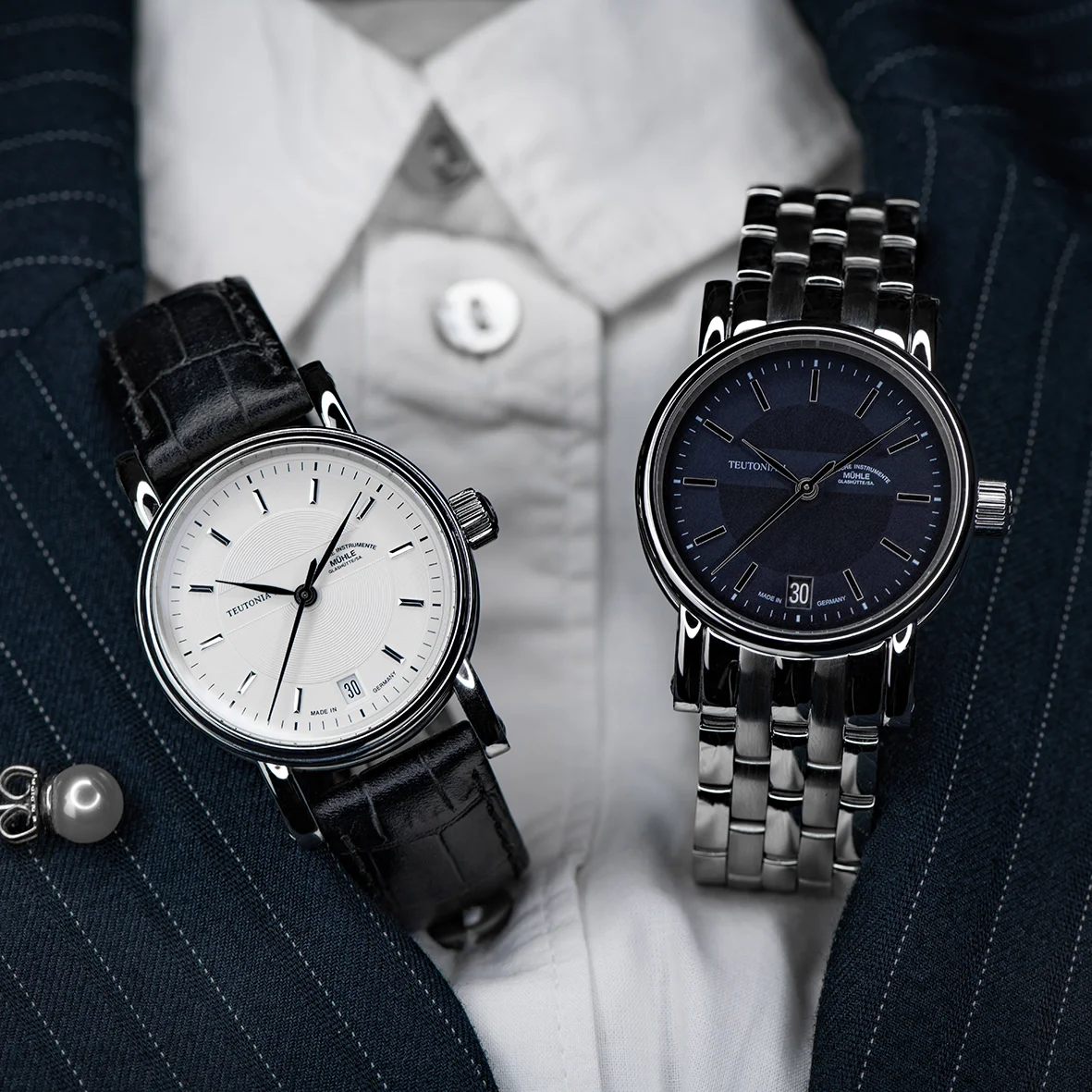 Teutonia II Medium | Night Blue Radiant Cut | Mühle-Glashütte