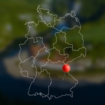 Karte mit dem Veranstaltungsort von Mühle in Motion SÜD