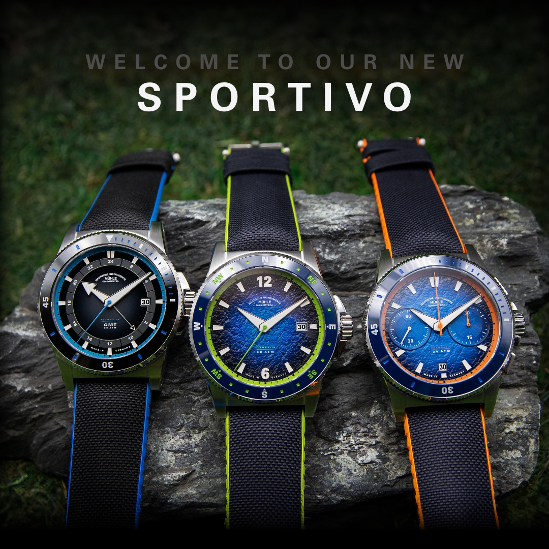 High functionality. Sporty chic: the new Sportivo - Mühle-Glashütte