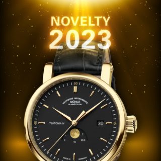 News motif novelty Teutonia IV Moonphase GOLD